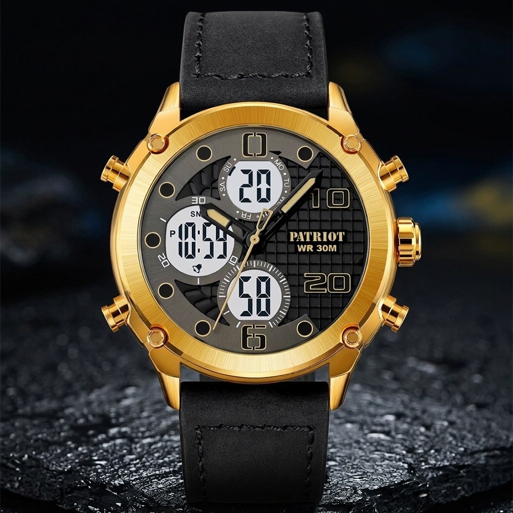 Patriot 017LGDWT Gold-White Leather