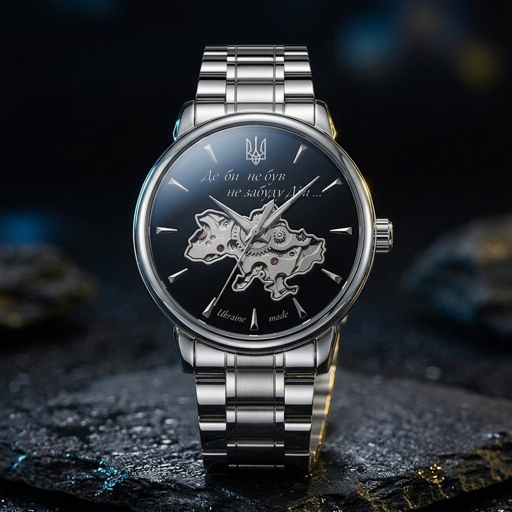 Awarder 022-3D Де би не був Silver-Black Steel Automatics