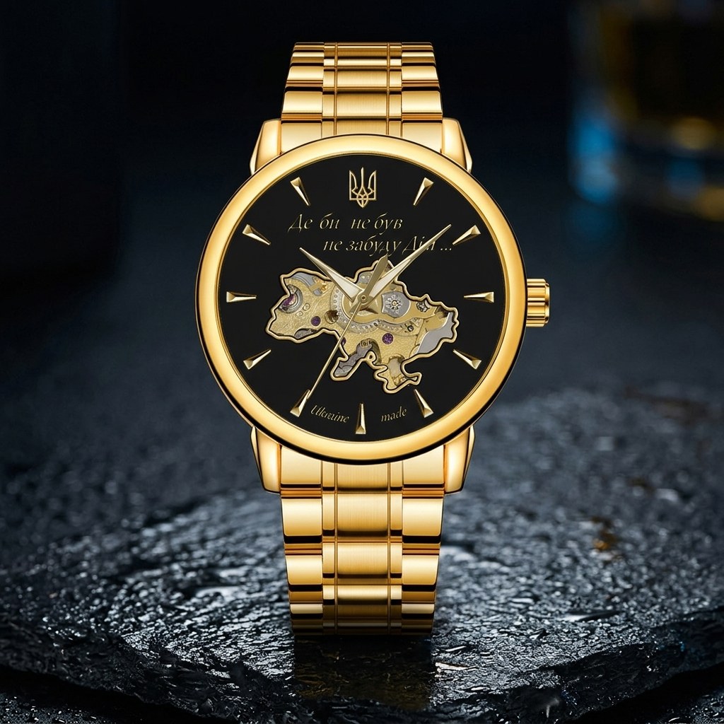 Awarder 022-3D Не Забуду Дім Gold-Black Steel